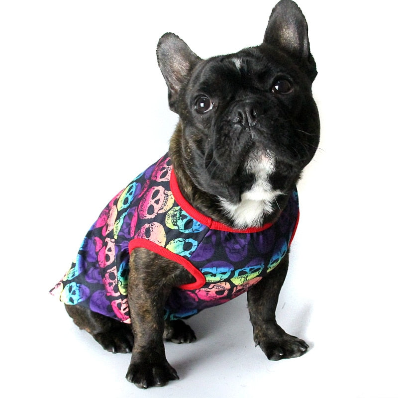 Summer Pet Dog Clothes for Small Dogs Clothing French Bulldog Cotton Vest Dog Accessories Chihuahua Cool Tshirt Pug Tee