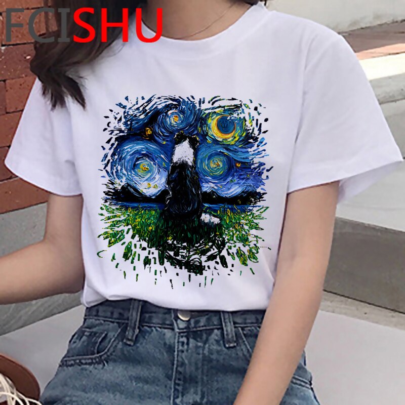 Kawaii Shiba Inu Funny Cartoon French Bulldog T Shirt Women Border Collie Cute Anime T-shirt Corgi Pug Harajuku Tshirt Female