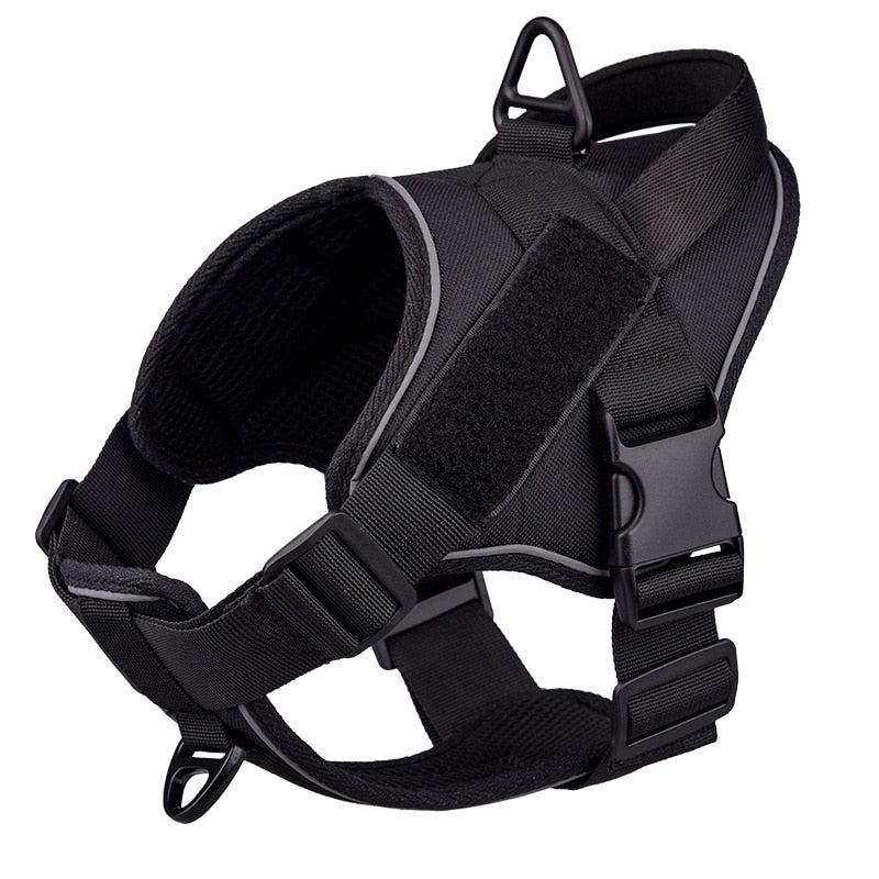 Dog Harness Large Dog Training Tactical Chest Back K9 Pet Chest Harness Vest Type Reflective Dog Rope Explosion-proof Okinawa