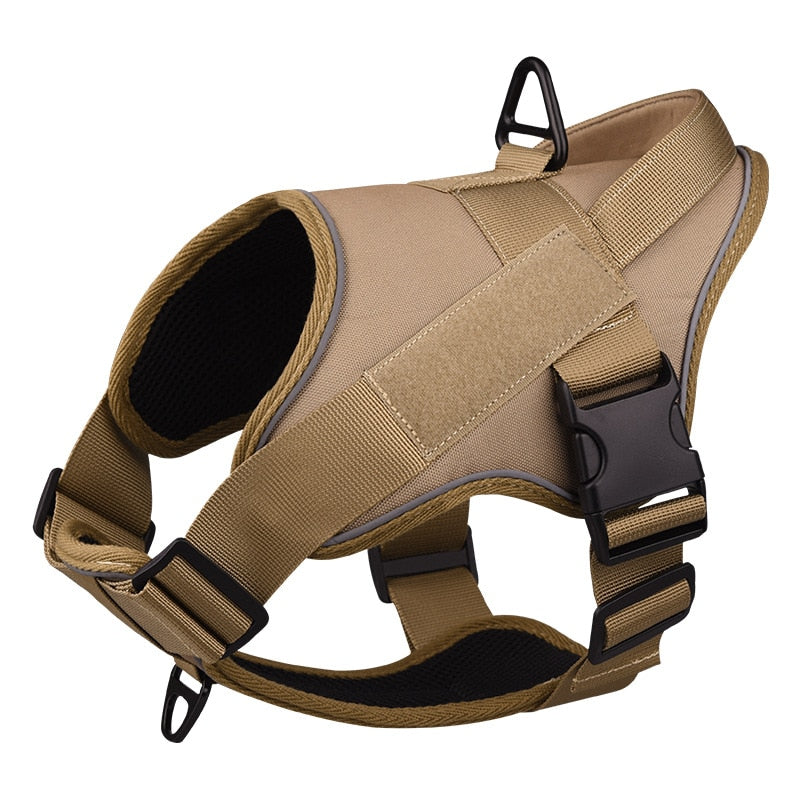 Dog Harness Large Dog Training Tactical Chest Back K9 Pet Chest Harness Vest Type Reflective Dog Rope Explosion-proof Okinawa