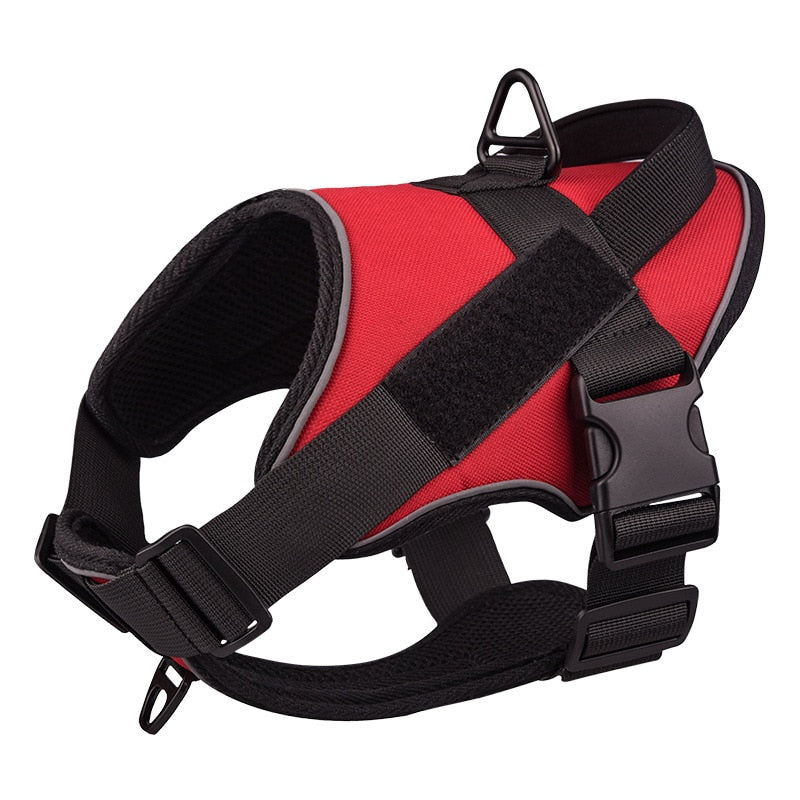 Dog Harness Large Dog Training Tactical Chest Back K9 Pet Chest Harness Vest Type Reflective Dog Rope Explosion-proof Okinawa